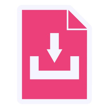 Dosya simgesinin vektör illüstrasyonu