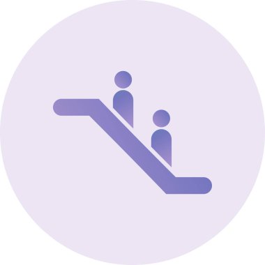 yürüyen merdiven ikonu vektör illüstrasyonu