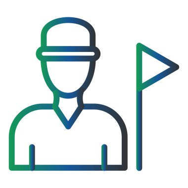 Tour Guide flat icon