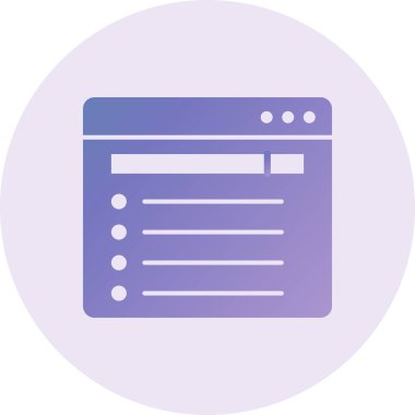 tarayıcı pencere simgesi, vektör illüstrasyonu