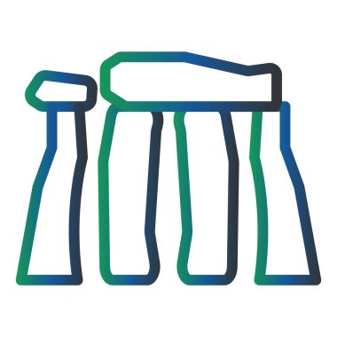 Stonehenge simgesinin vektör illüstrasyonu