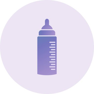 bottle. web color icon simple illustration