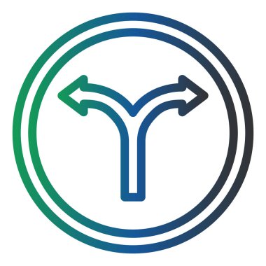 arrow icon in trendy style isolated background Split