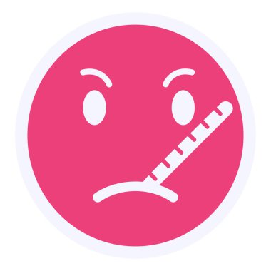 vector illustration of Sick 