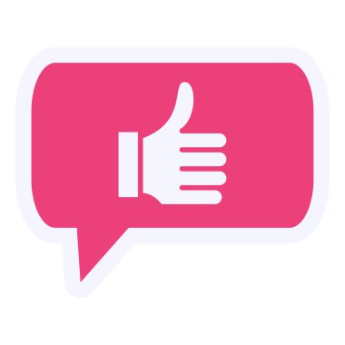 Geri besleme web simgesi basit illüstrasyon