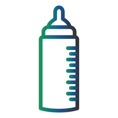 bottle. web color icon simple illustration