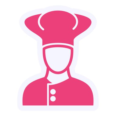 Şef modern simge vektör illüstrasyonu