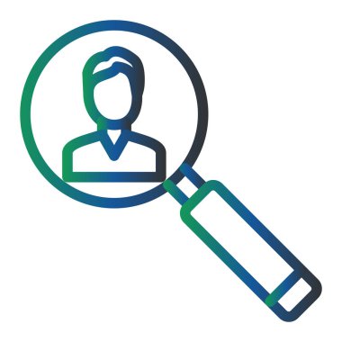 Arama simgesi vektör illüstrasyonu