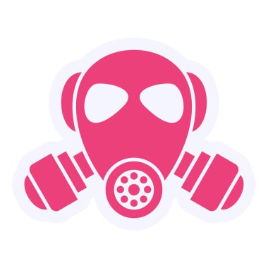 gaz maskesi vektör çizim