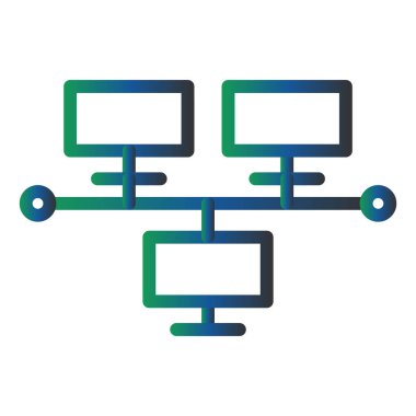 Ağ simgesinin vektör illüstrasyonu