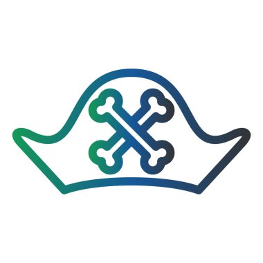 Korsan şapkasının vektör çizimi 