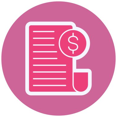 Bill Vector Glyph Simge Tasarımı