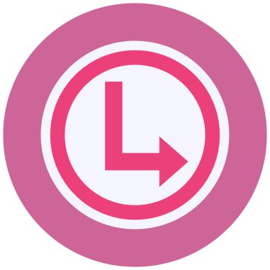 Saat. Web simgesi basit illüstrasyon