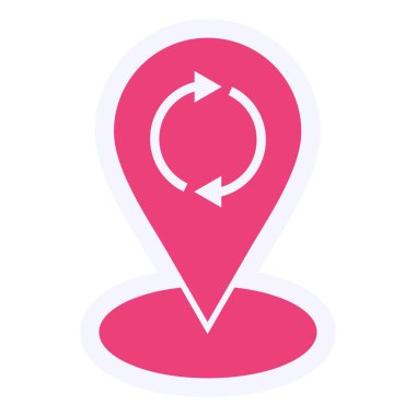 location web icon, simple vector illustration 