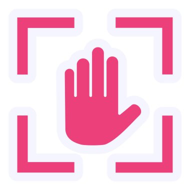 Elini ver. Web simgesi basit illüstrasyon