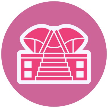 Bina. Web simgesi basit tasarım