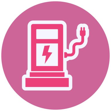 Electric Charge vector glyph icon