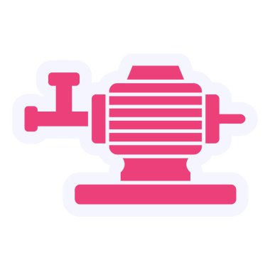 water pipe icon. outline illustration