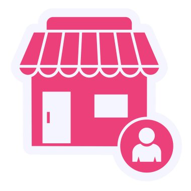 dükkan simgesi vektör illüstrasyon grafik tasarımını kaydet