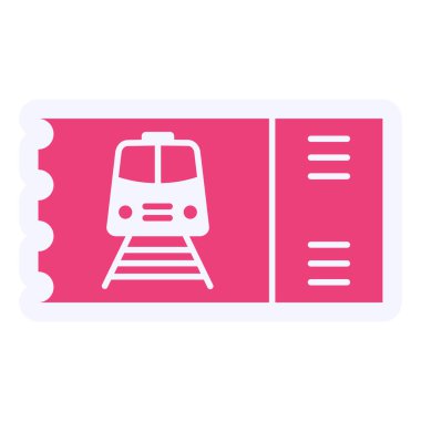 tren simgesi vektör illüstrasyonu