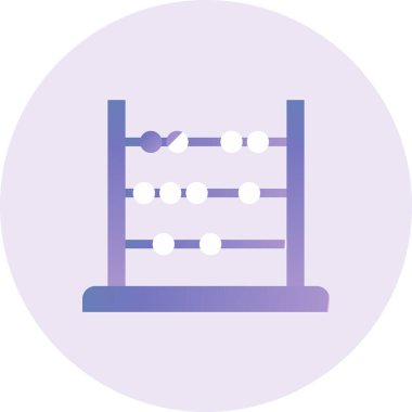 Abaküs. Web simgesi basit illüstrasyon