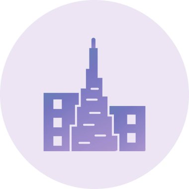 bina simgesi, vektör illüstrasyonu