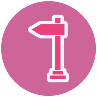 Signboard web icon simple illustration