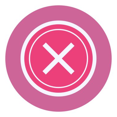 Simge vektör illüstrasyonunu iptal et