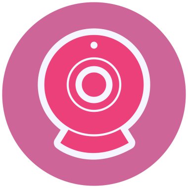 Webcam simgesinin vektör illüstrasyonu