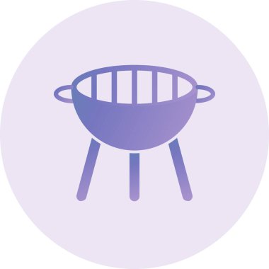 Izgara ikonu vektör illüstrasyonu