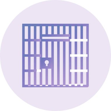 Hapis modern simge vektör illüstrasyonu