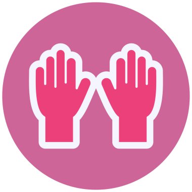 Eldiven. Web simgesi basit illüstrasyon