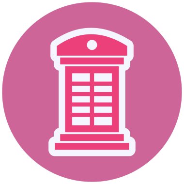 Phone Booth icon vector illustration