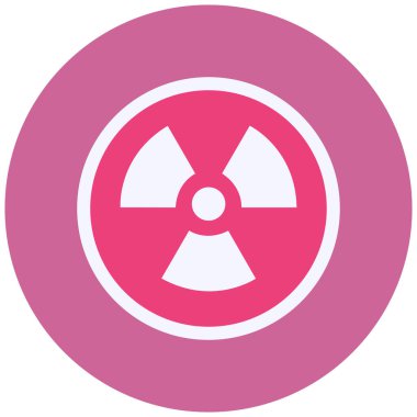 Nükleer. Web simgesi basit illüstrasyon