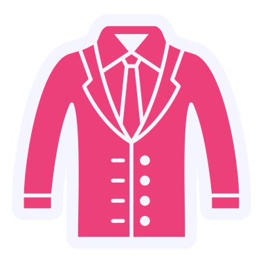 Coat web icon vector illustration