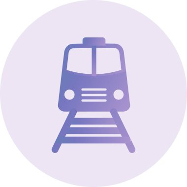 tren simgesi vektör illüstrasyonu