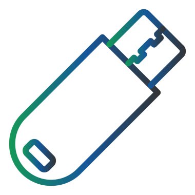 usb simgesinin vektör illüstrasyonu 