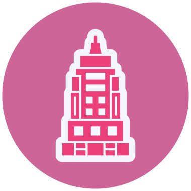 Modern yapı simgesinin vektör illüstrasyonu