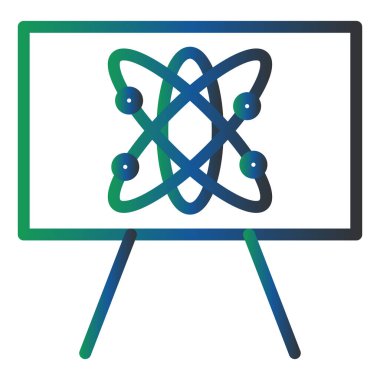 Karatahta modern simge vektör illüstrasyonu