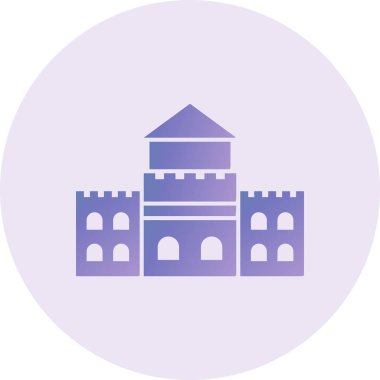  Great Wall China web icon simple illustration