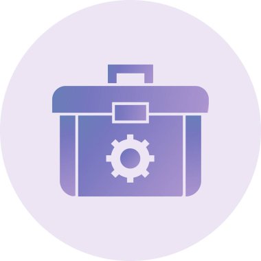 Araç Kutusu Vektör Kabartma Simgesi Tasarımı