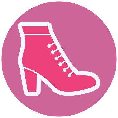 Ayakkabı simgesinin vektör illüstrasyonu