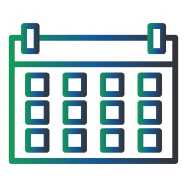 Takvim simgesi vektör illüstrasyonu