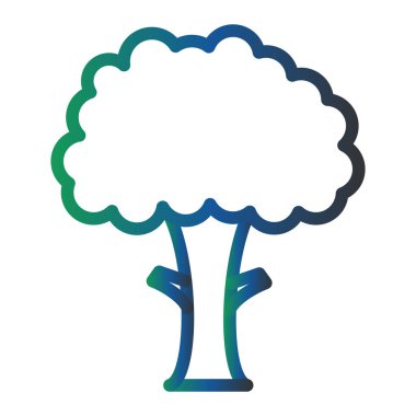 ağaç simgesi vektör illüstrasyonu