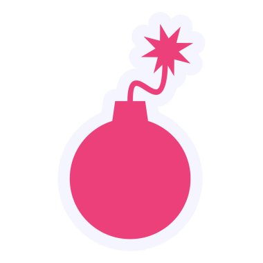 Bomba. Web simgesi basit illüstrasyon