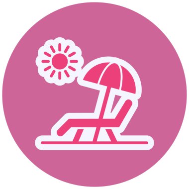 Yaz simgesinin vektör illüstrasyonu