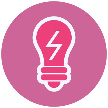 ampul vektör simgesi modern basit tasarım