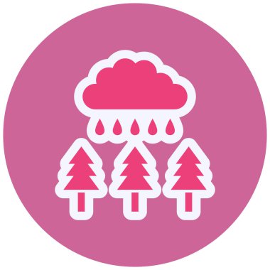 Bulut. Web simgesi basit illüstrasyon