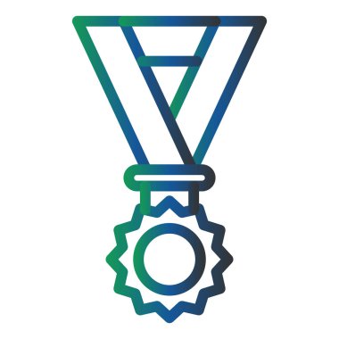 Madalya. Web simgesi basit illüstrasyon