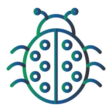 Böcek. Web simgesi basit illüstrasyon